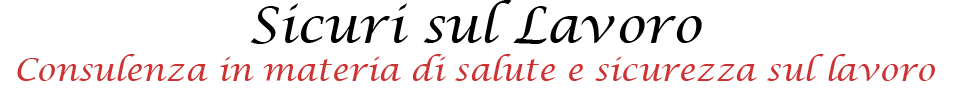 Sicuri sul lavoro